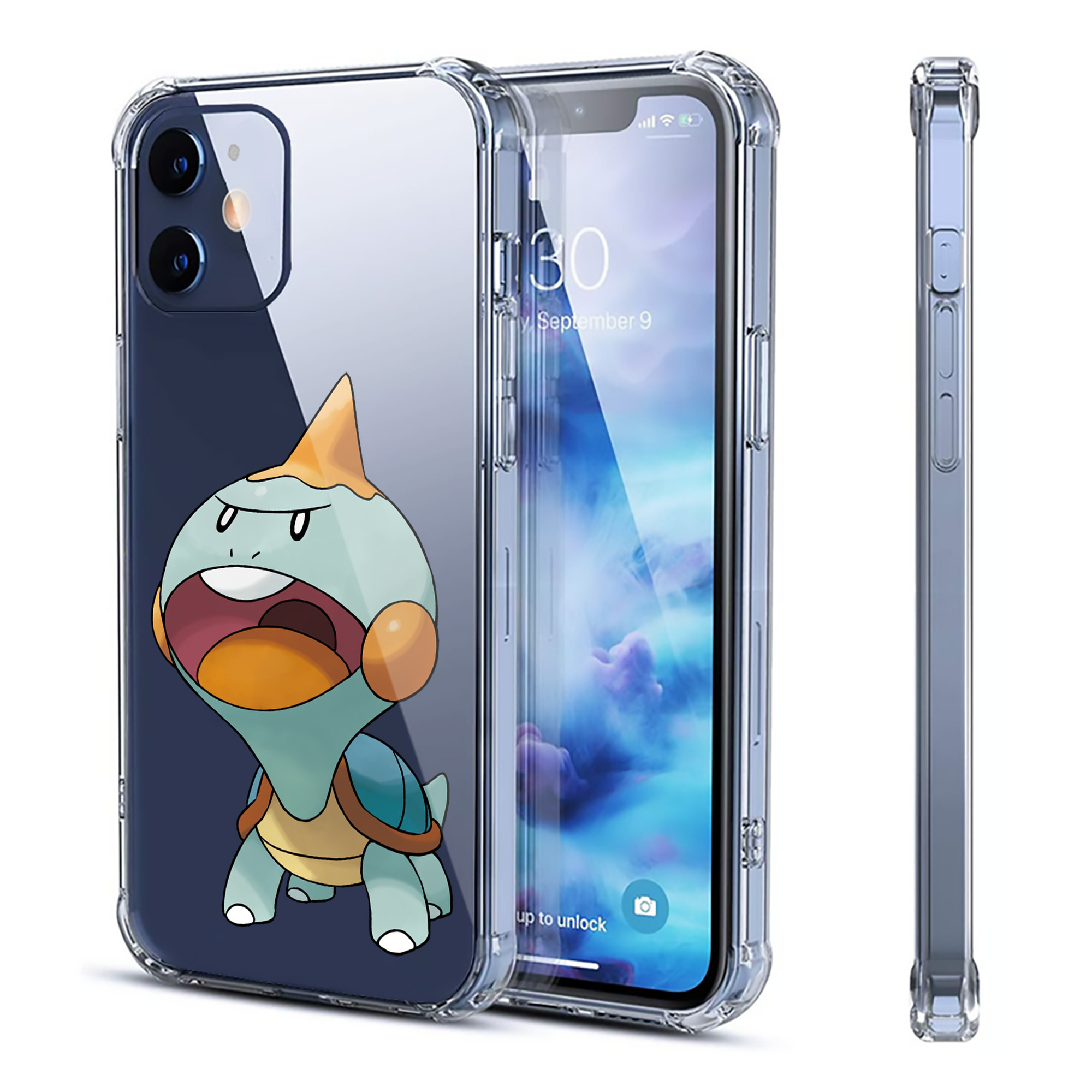 （画像用） ポケットモンスター Pokémon 【iPhone 12シリーズ対応】透明スマホケース（クリアソフトケース）